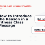 How to Introduce the Reason in a Fitness Class Message