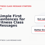 Simple First Sentences for Fitness Class Messages