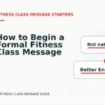 How to Begin a Formal Fitness Class Message