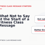 What Not to Say at the Start of a Fitness Class Message