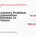 Common Problem Explanation Mistakes in Fitness Class Message English