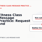 Fitness Class Message Practice: Request and Reply Examples