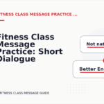 Fitness Class Message Practice: Short Dialogue Examples