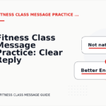 Fitness Class Message Practice: Clear Reply Patterns