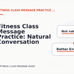 Fitness Class Message Practice: Natural Conversation Lines