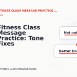 Fitness Class Message Practice: Tone Fixes for Real Situations